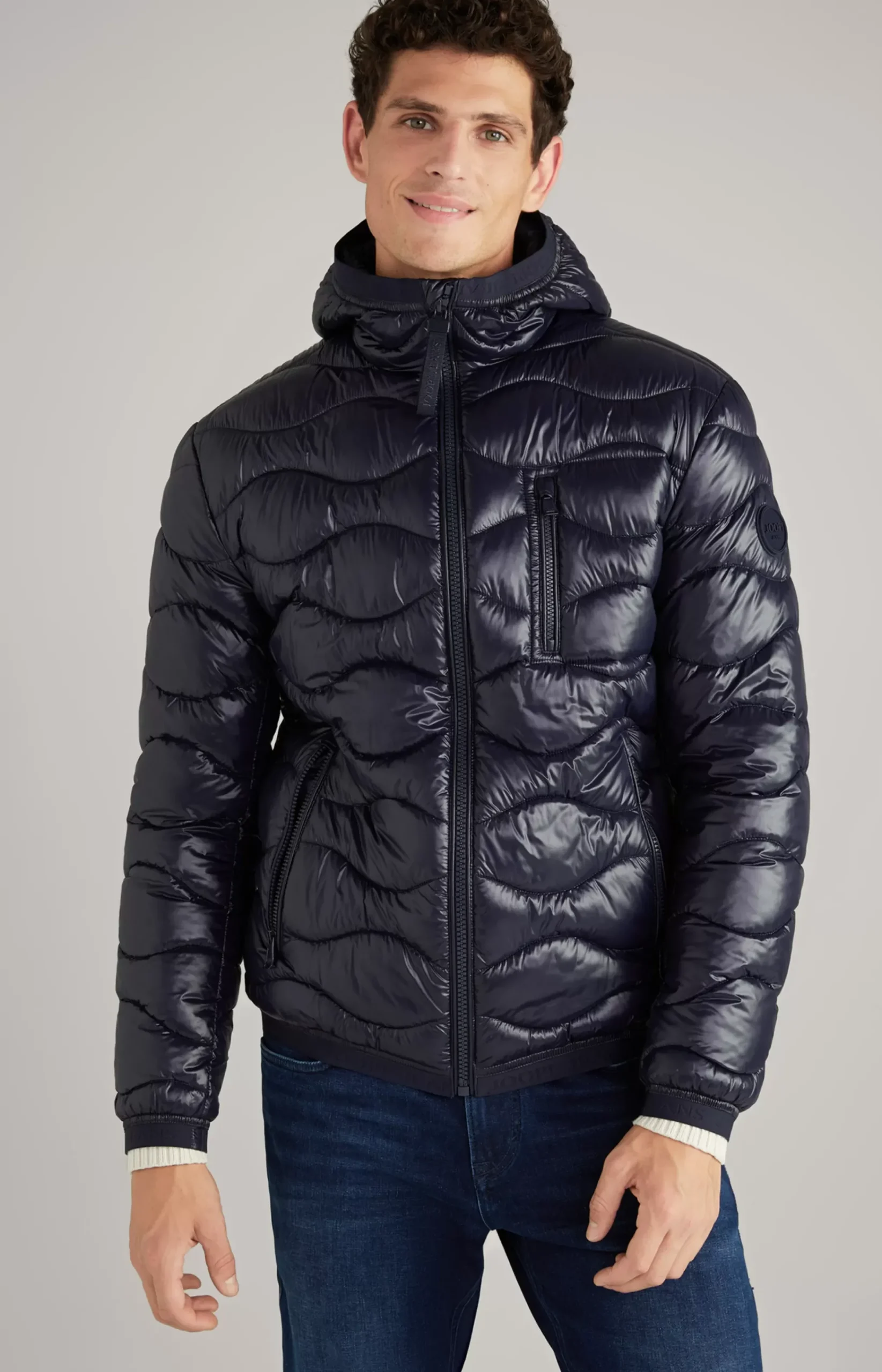 Abano Quilted Jacket in Dark Blue