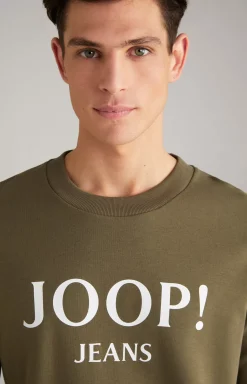 Alfred Cotton Sweatshirt in Olive