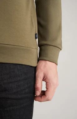 Alfred Cotton Sweatshirt in Olive