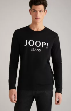 Alfred Cotton Sweatshirt in Black