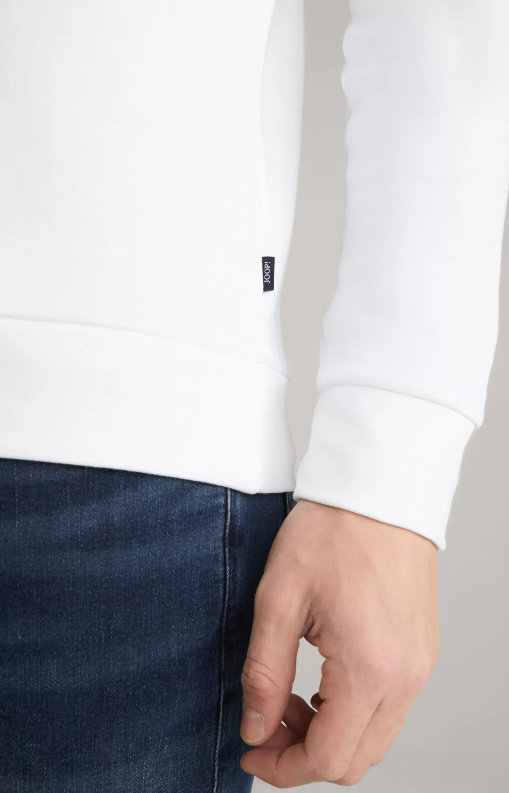 Alfred Cotton Sweatshirt in White