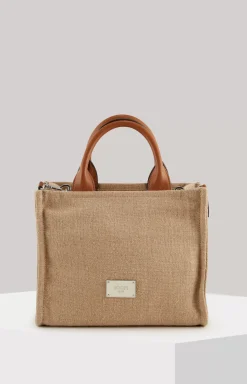 Allegro Tela Aurelia Handbag in Beige
