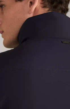 Allix Quilted Vest in Dark Blue