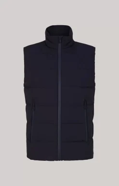 Allix Quilted Vest in Dark Blue