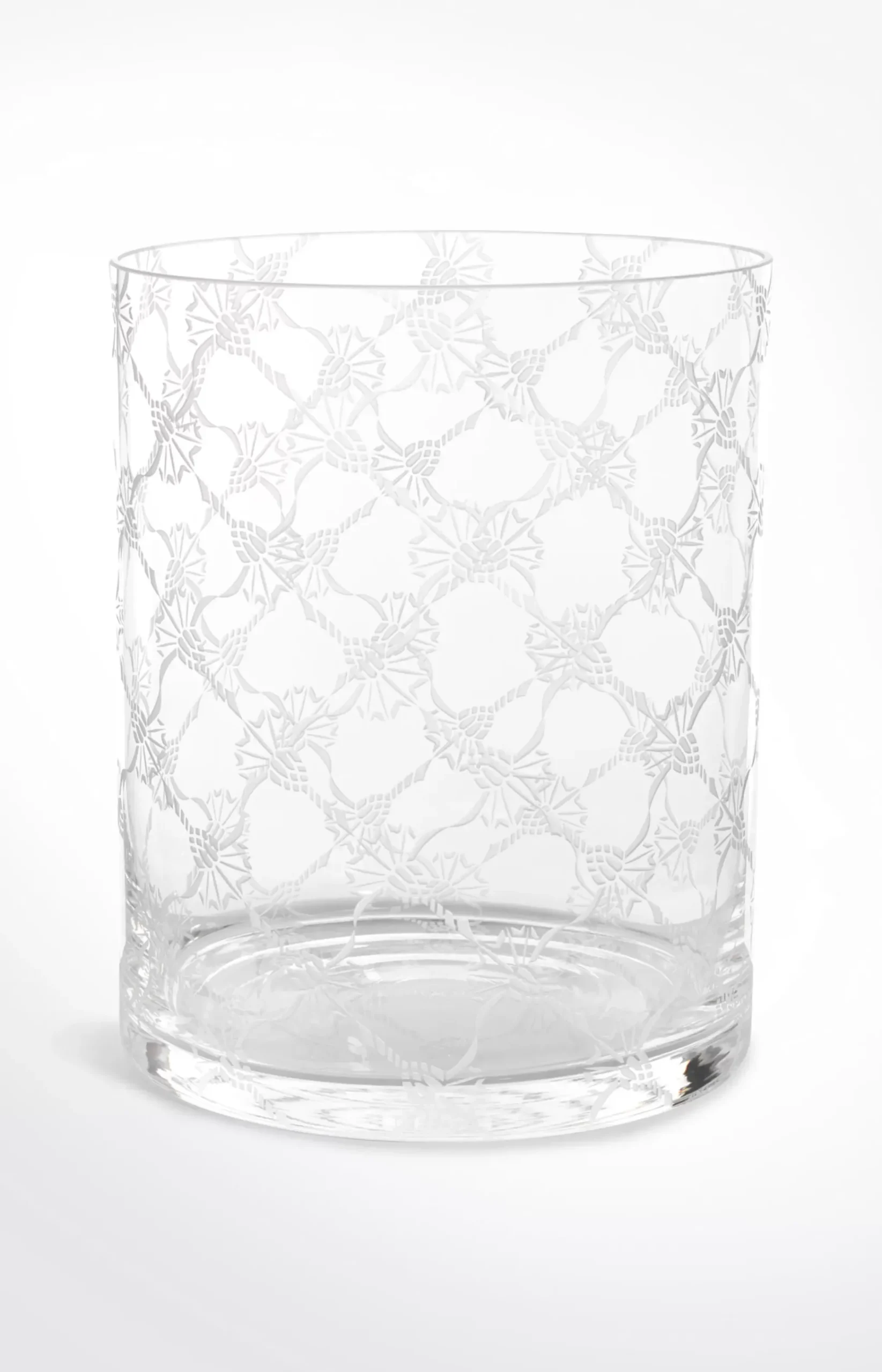 All-over crystal vase (22x18), white