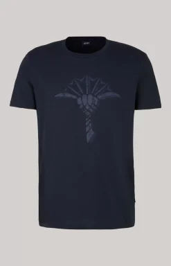 Alphis Cotton T-Shirt in Dark Red