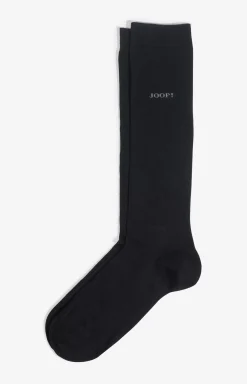 Basic Soft Cotton Knee-high Socks in Black