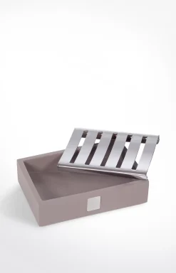 Bathline Soap Bowl, grey-rosé