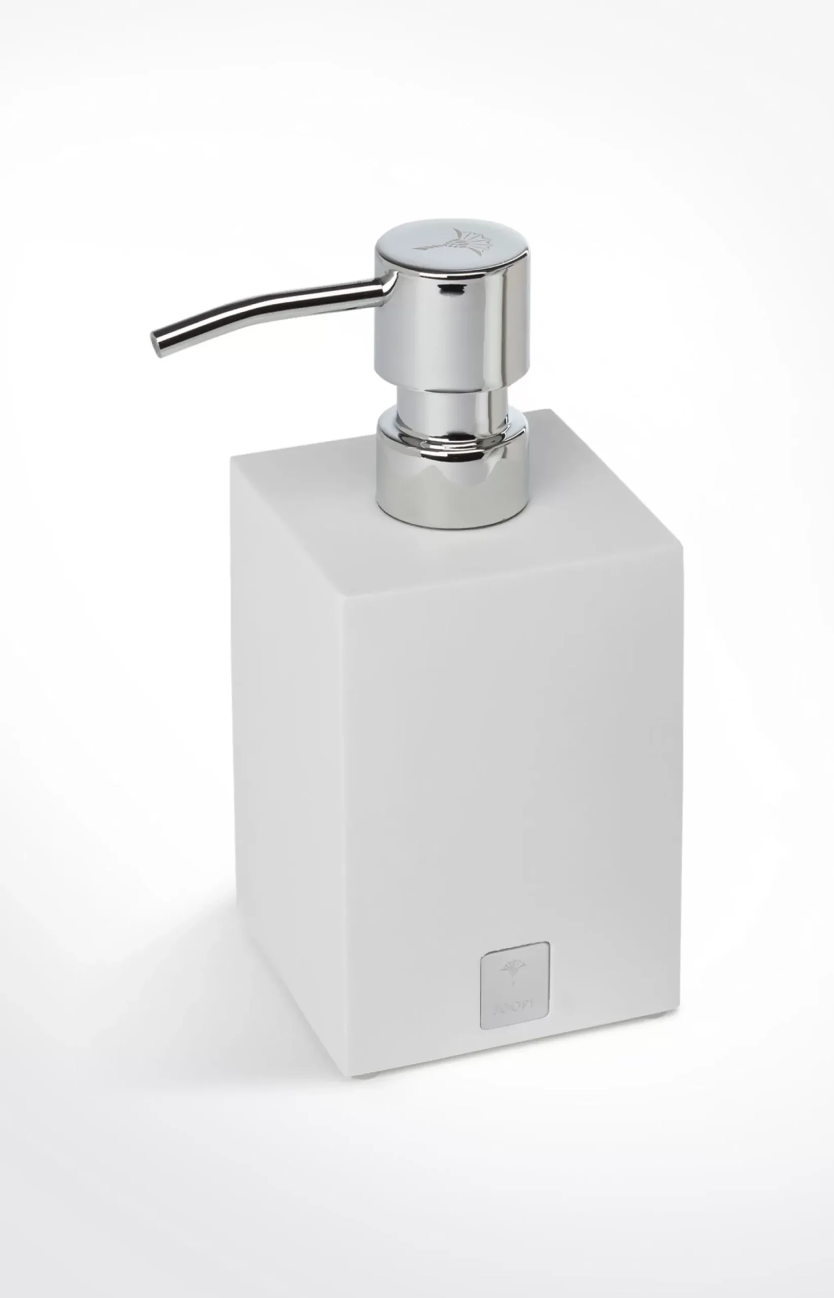 Bathline soap dispenser, white/silver