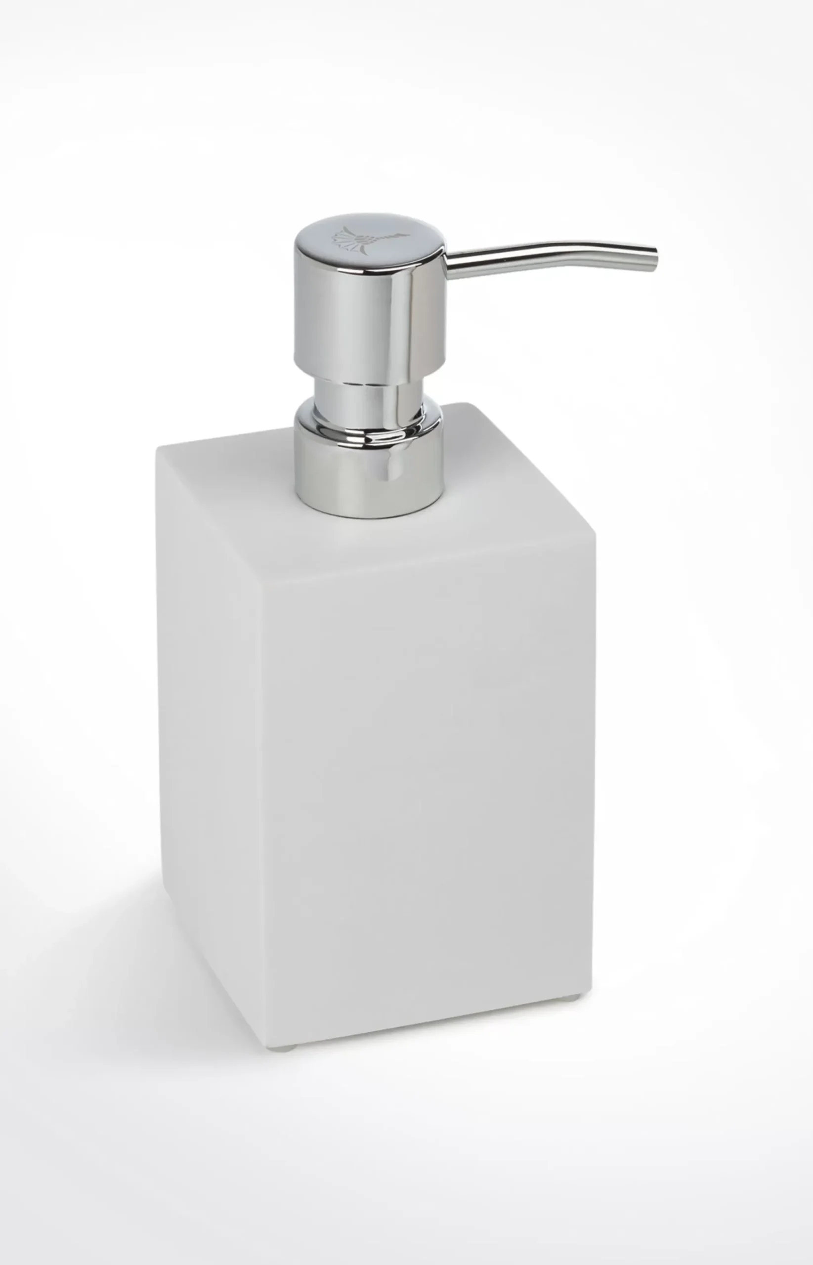 Bathline soap dispenser, white/silver