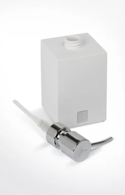 Bathline soap dispenser, white/silver