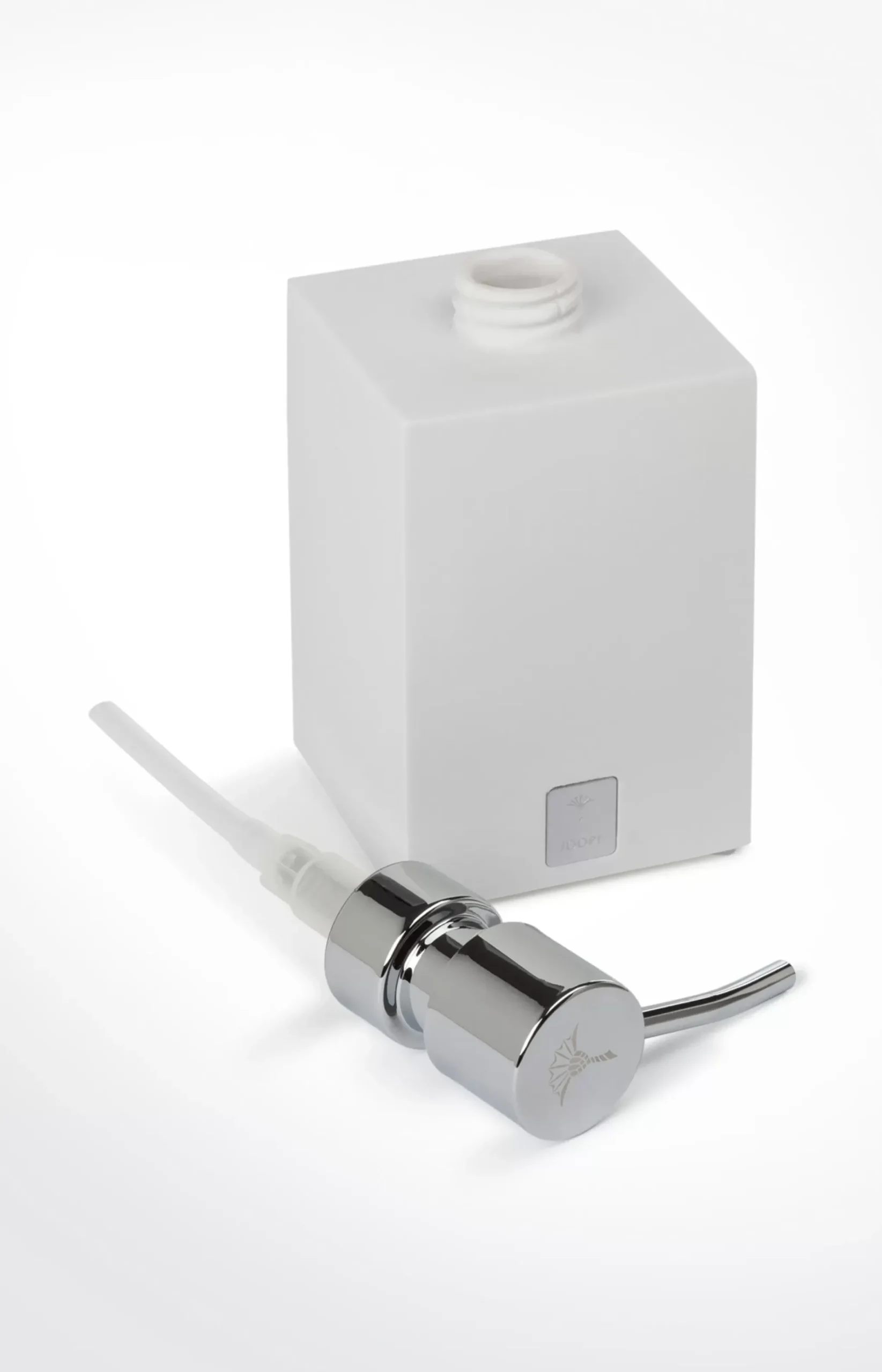 Bathline soap dispenser, white/silver