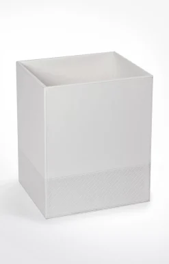 Bathline waste basket, white