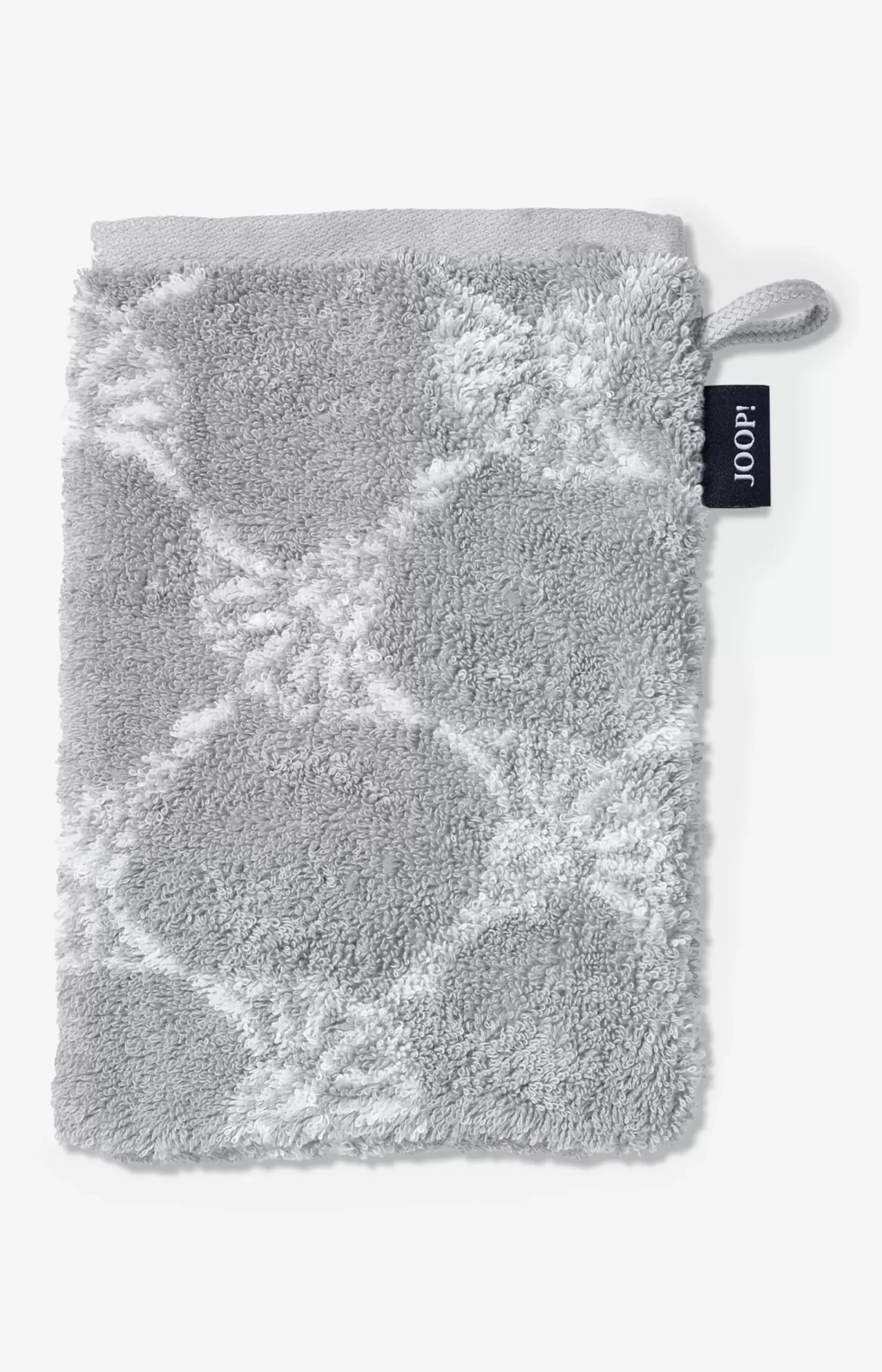 Black/White Cornflower Terrycloth Series in Silver