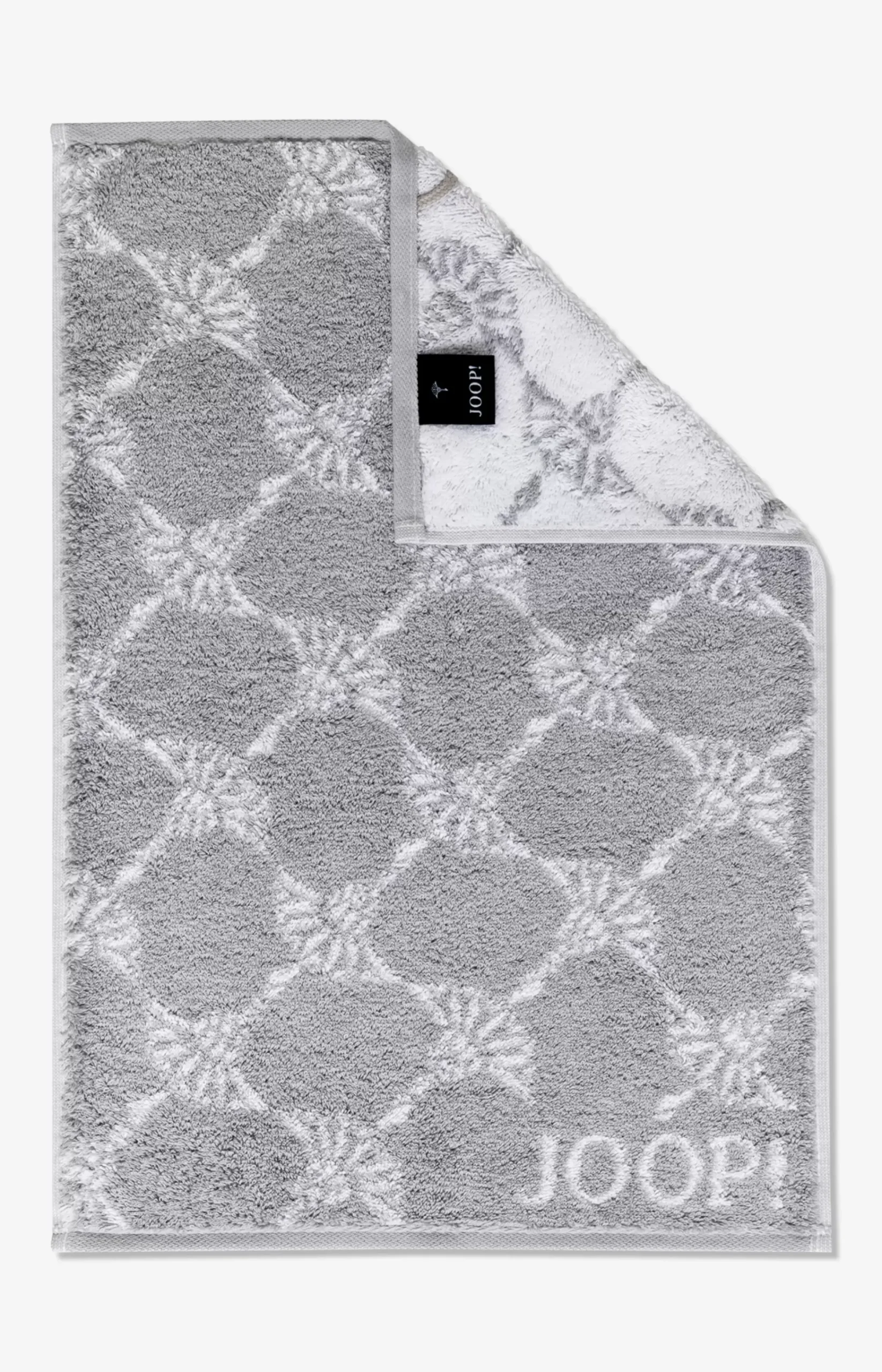 Black/White Cornflower Terrycloth Series in Silver