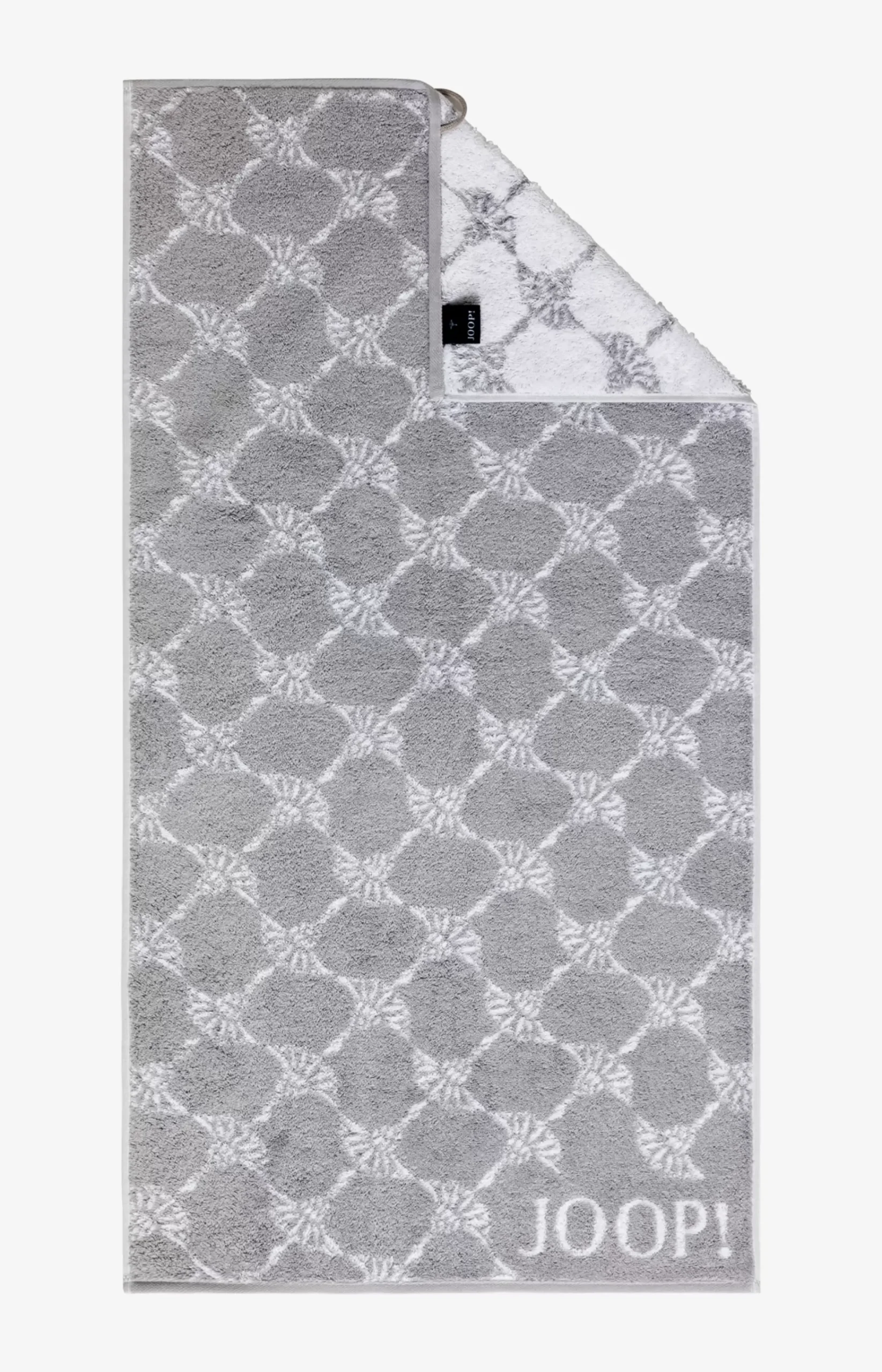 Black/White Cornflower Terrycloth Series in Silver
