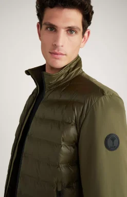 Boros Quilted Jacket in Dark Green