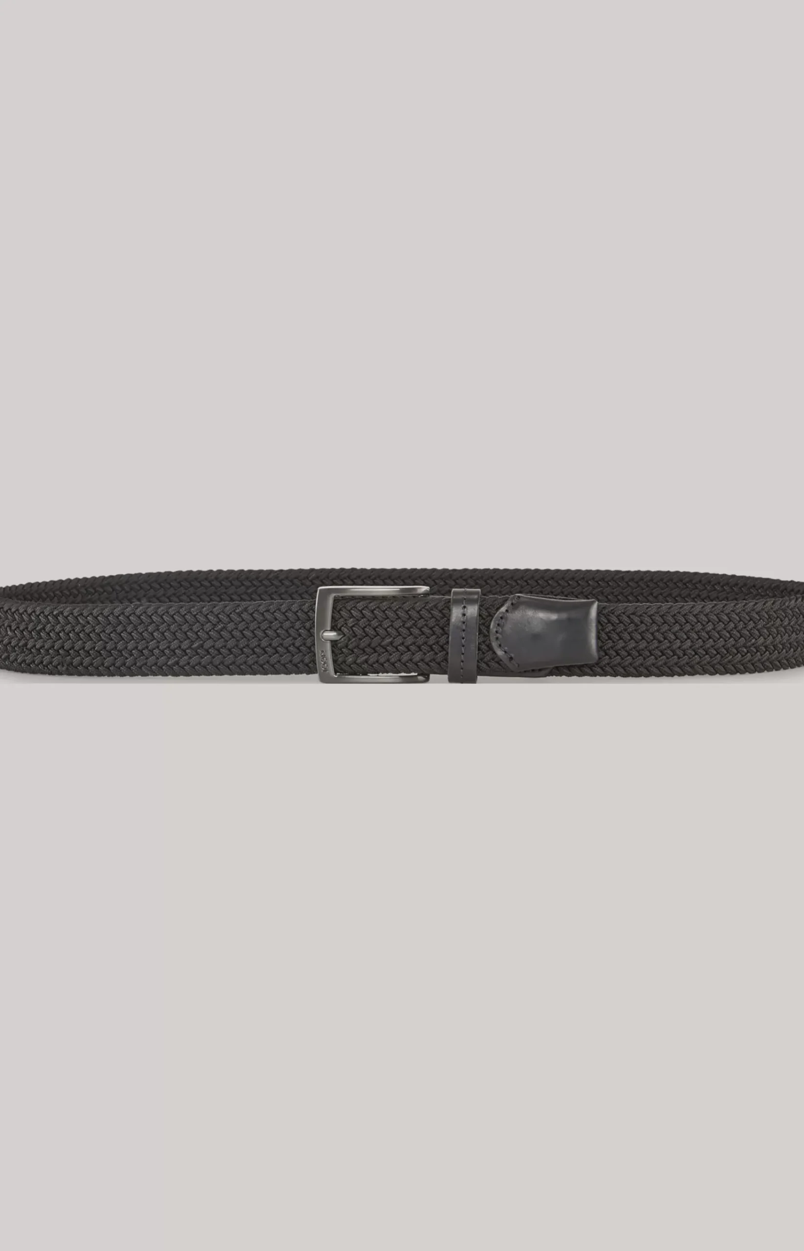 Braided belt in black