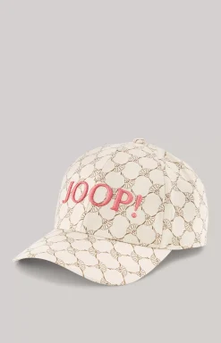 Cap in Patterned Beige