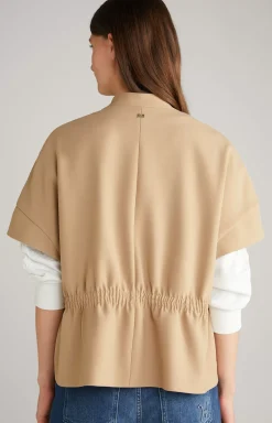 Cape Blazer in Dark Beige