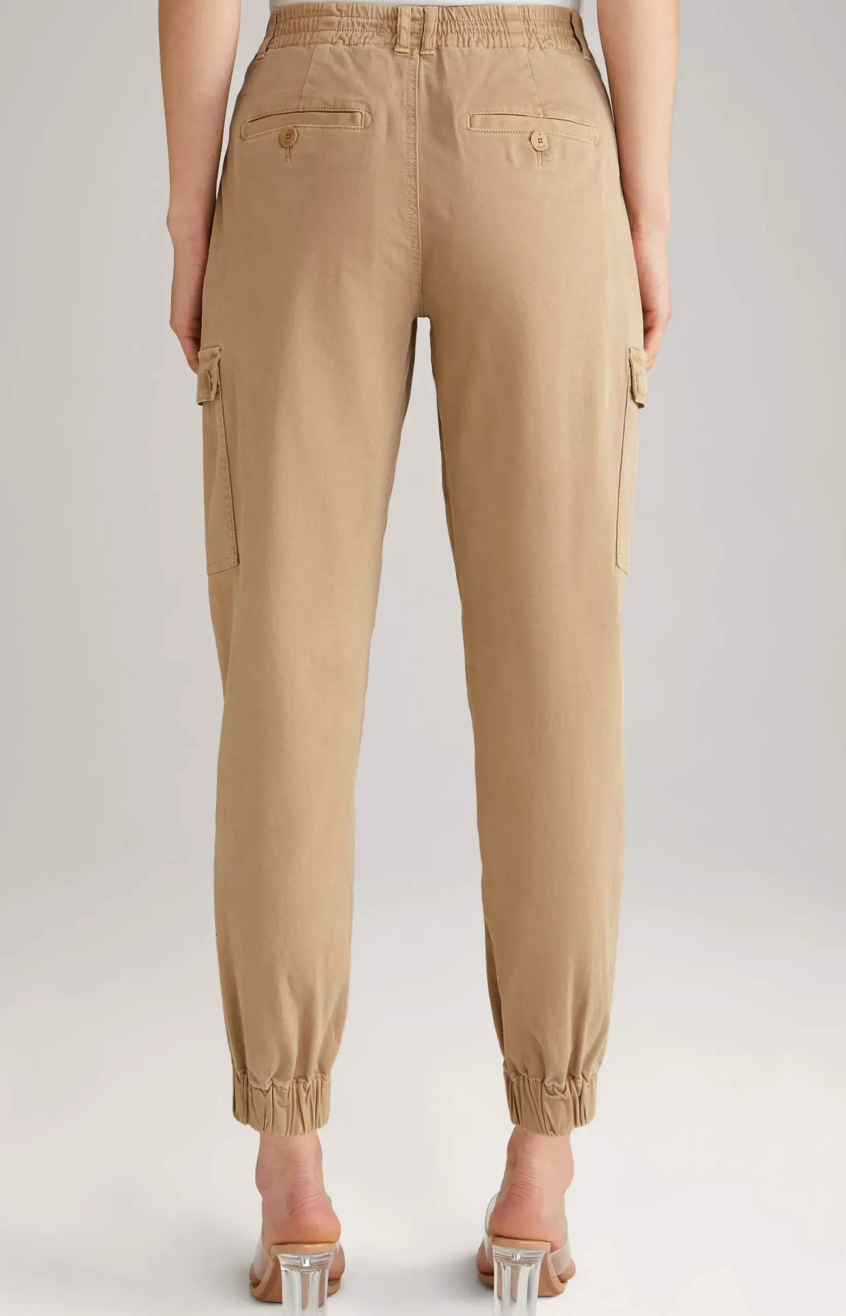 Cargo Trousers in Beige