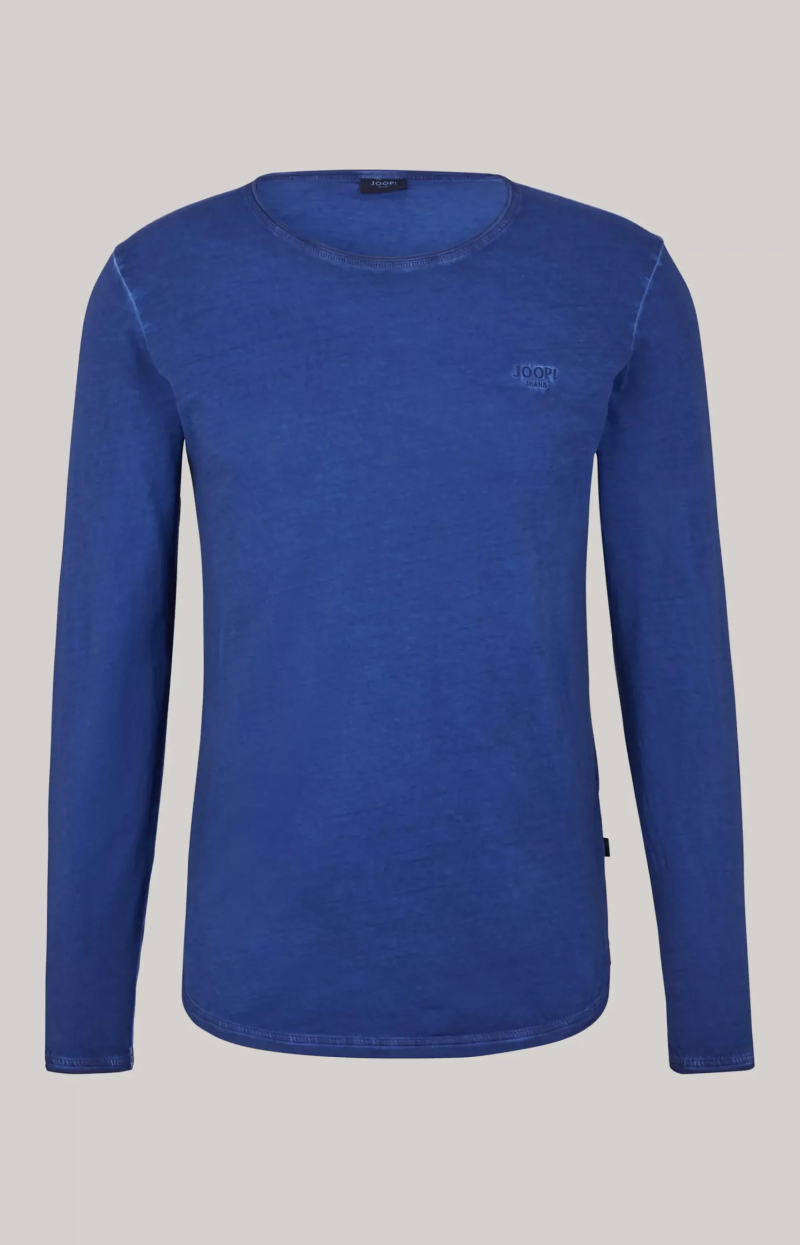 Carlos Long Sleeved Top in Royal Blue Melange