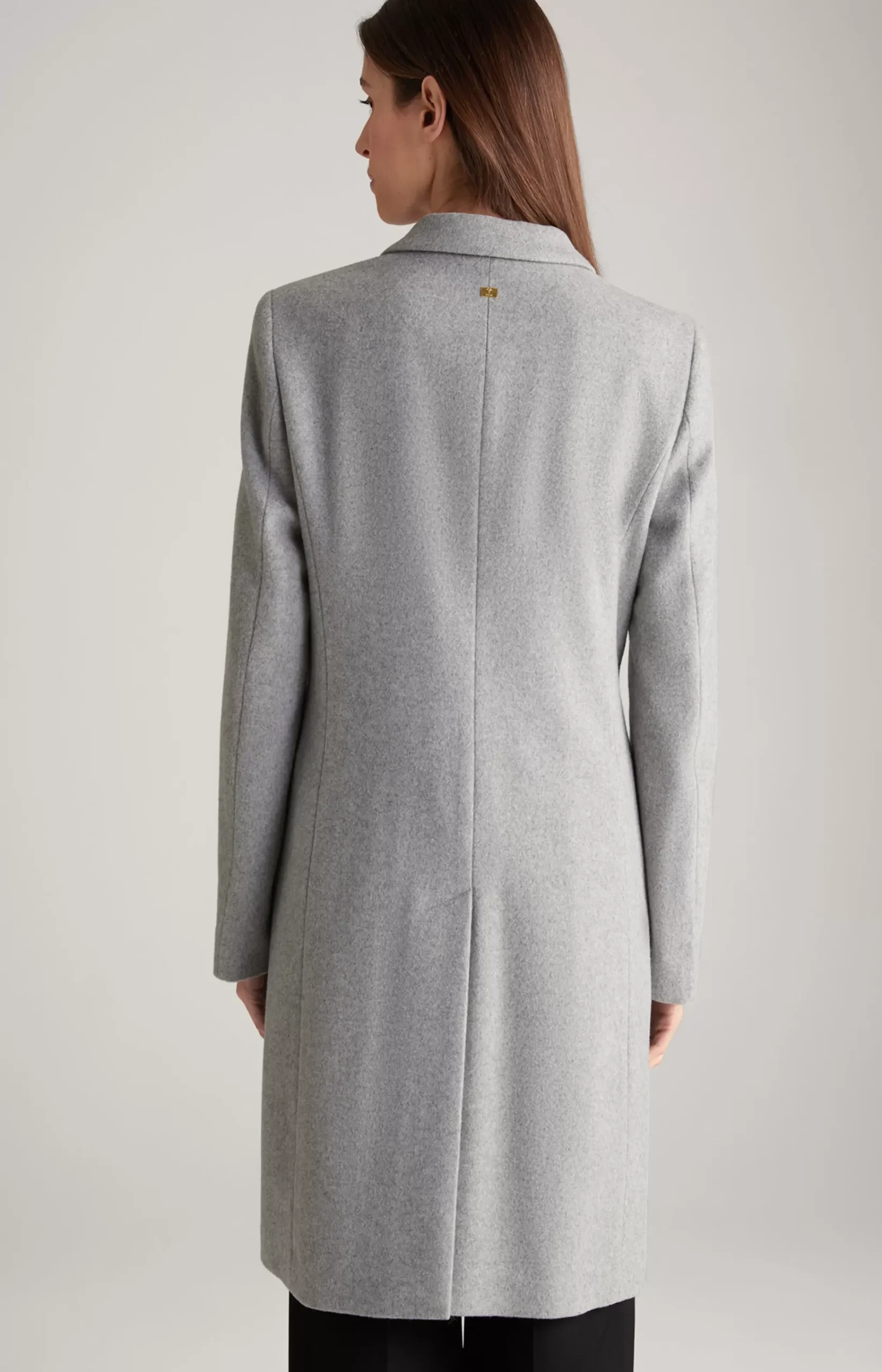 Carly Coat in Grey Flecked