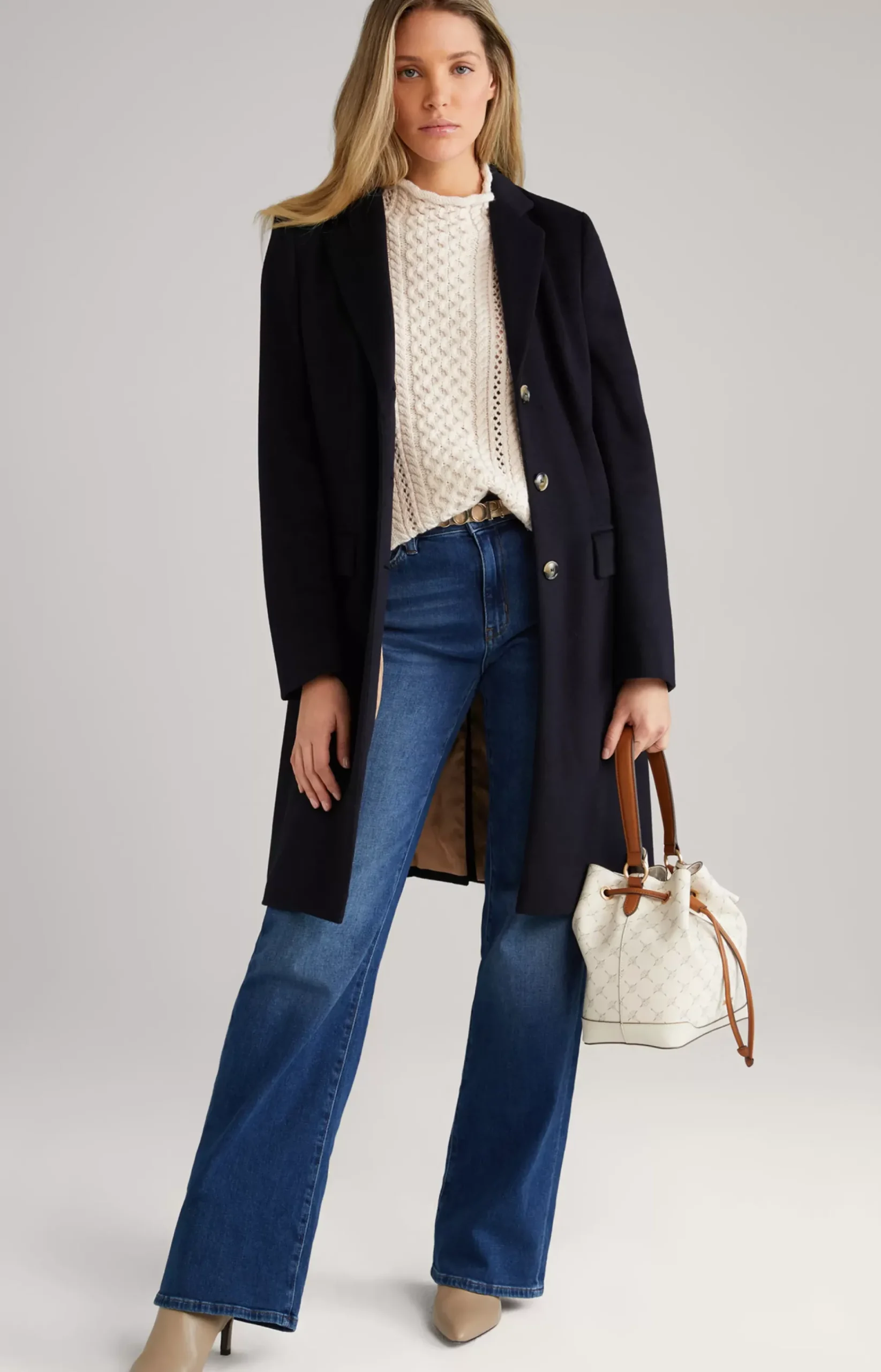 Carly Coat in Navy