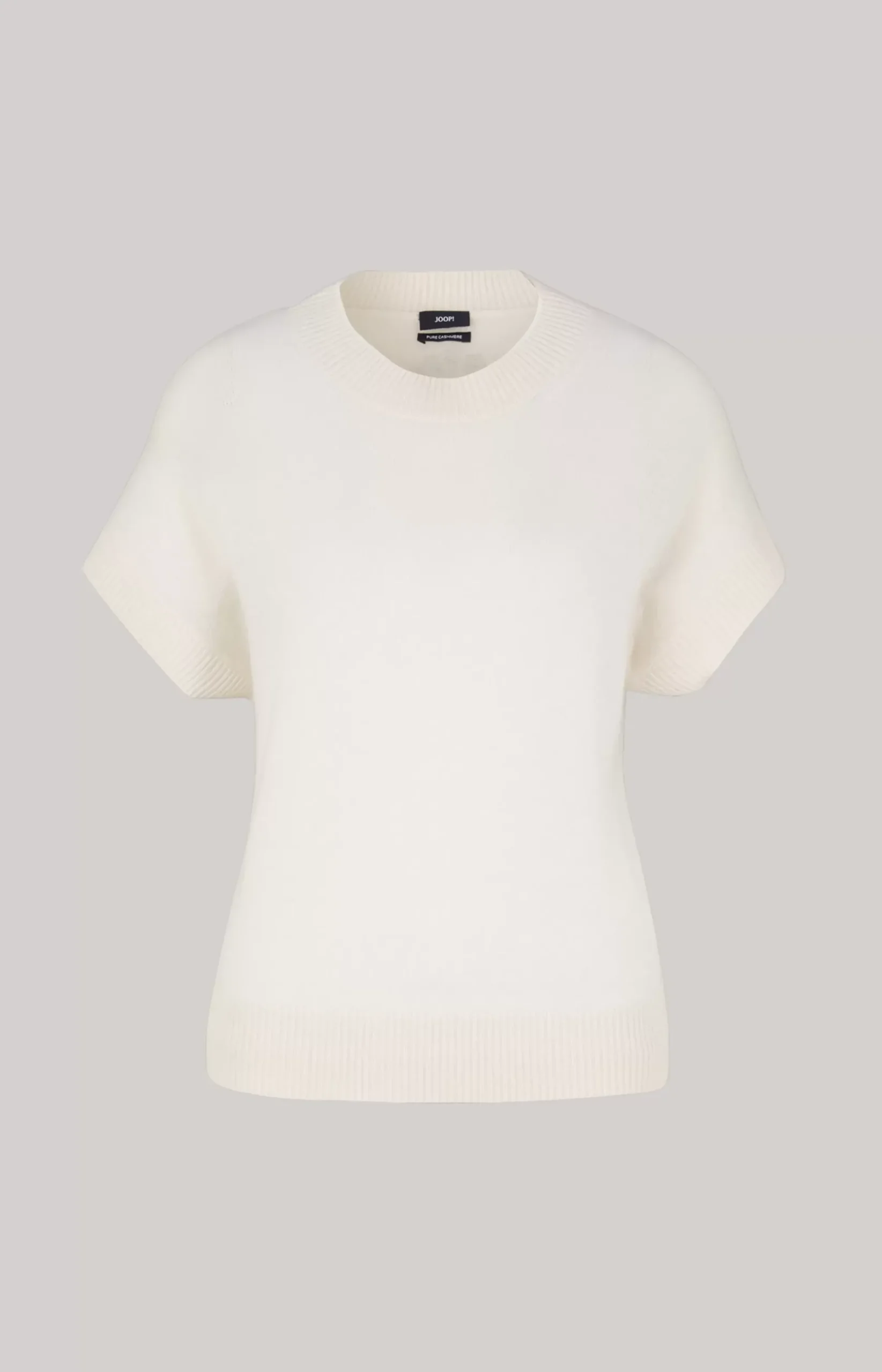 Cashmere Knitted Pullover in Cream