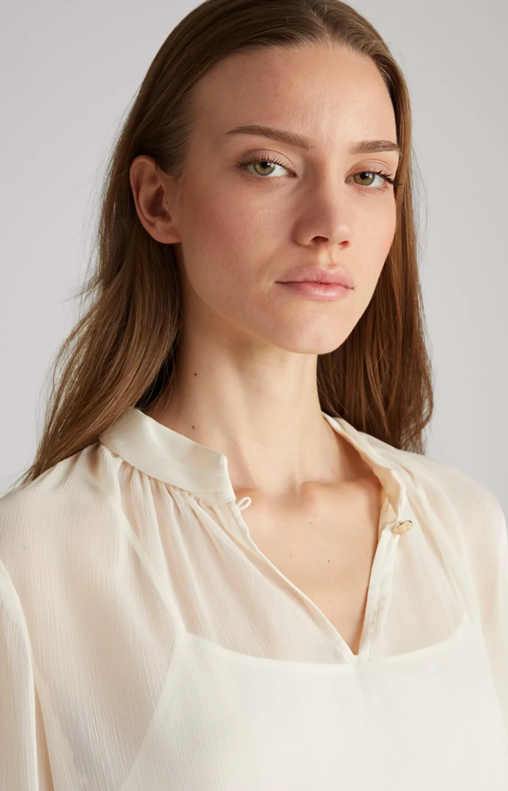 Chiffon Blouse in Cream