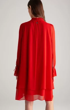 Chiffon Dress in Red