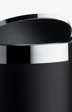 Chromeline Black laundry bin