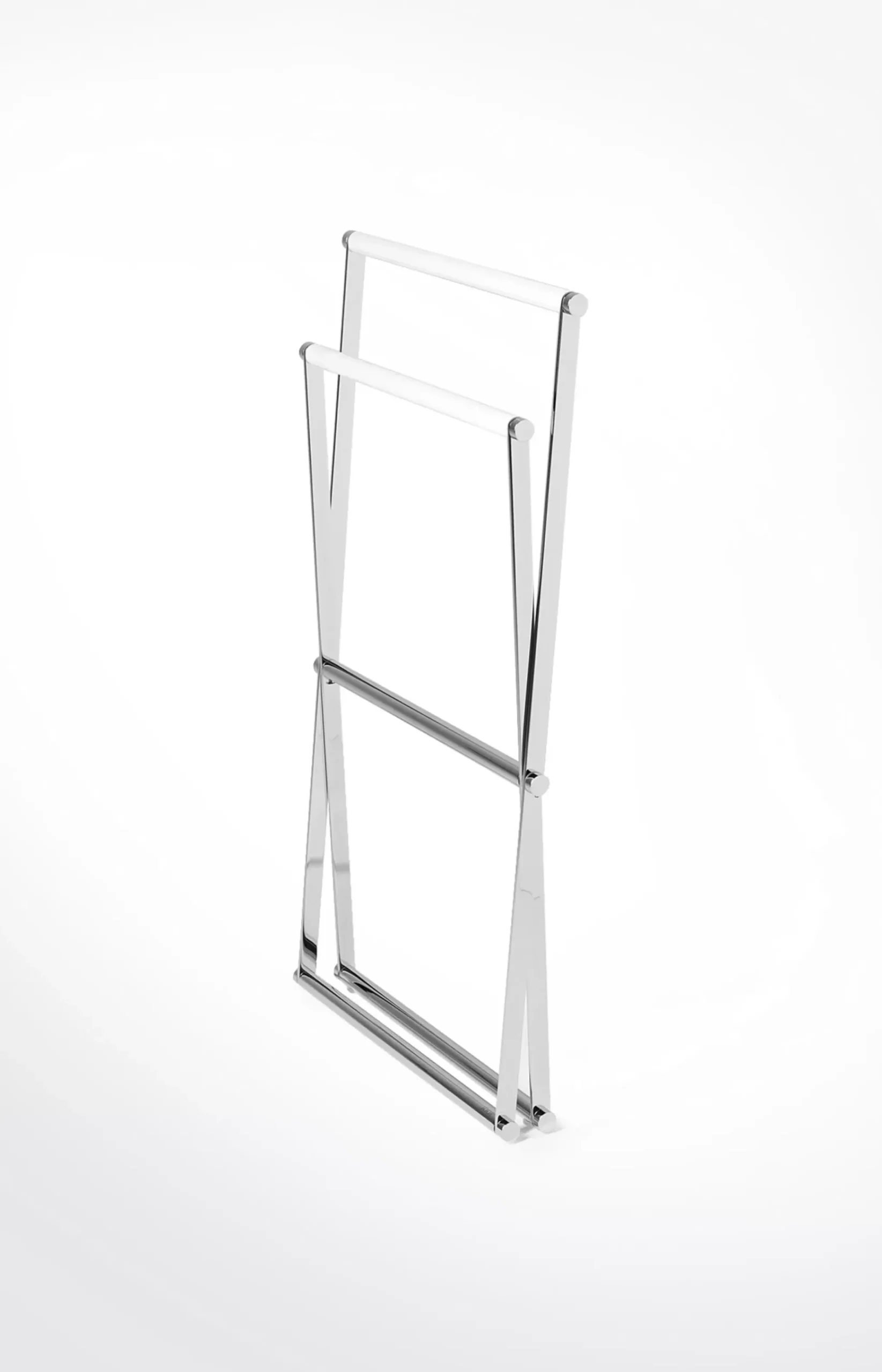 Chromeline hand towel rack, silver/white
