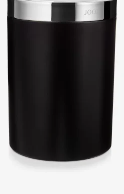 Chromeline storage bin in black