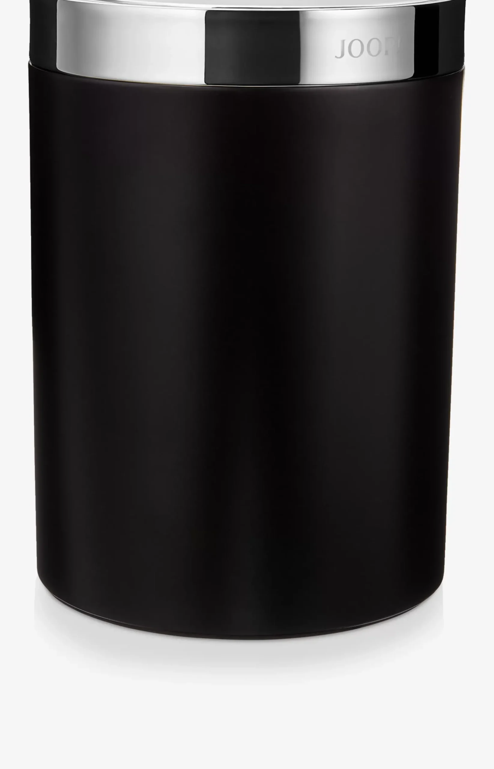 Chromeline storage bin in black