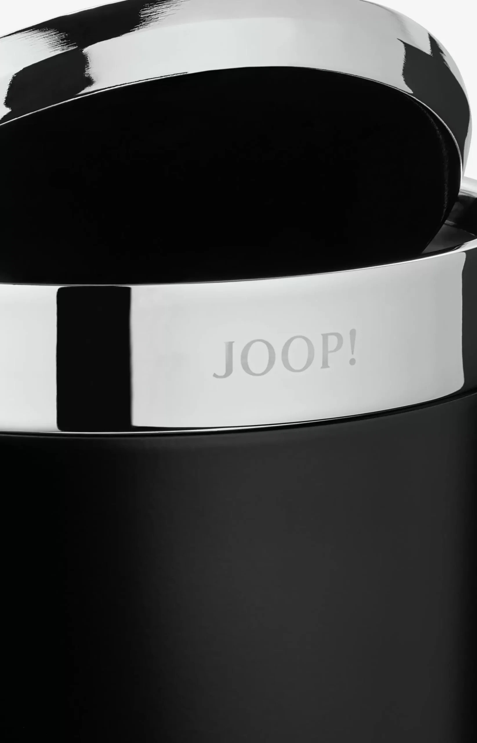 Chromeline storage bin in black