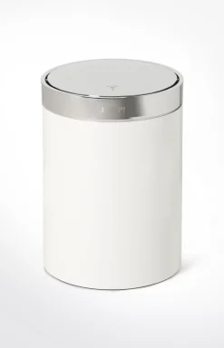 Chromeline storage bin, white