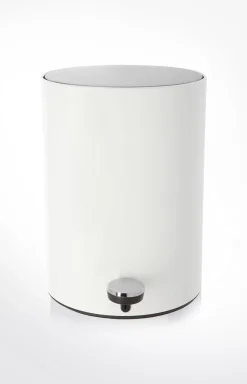 Chromeline storage bin, white