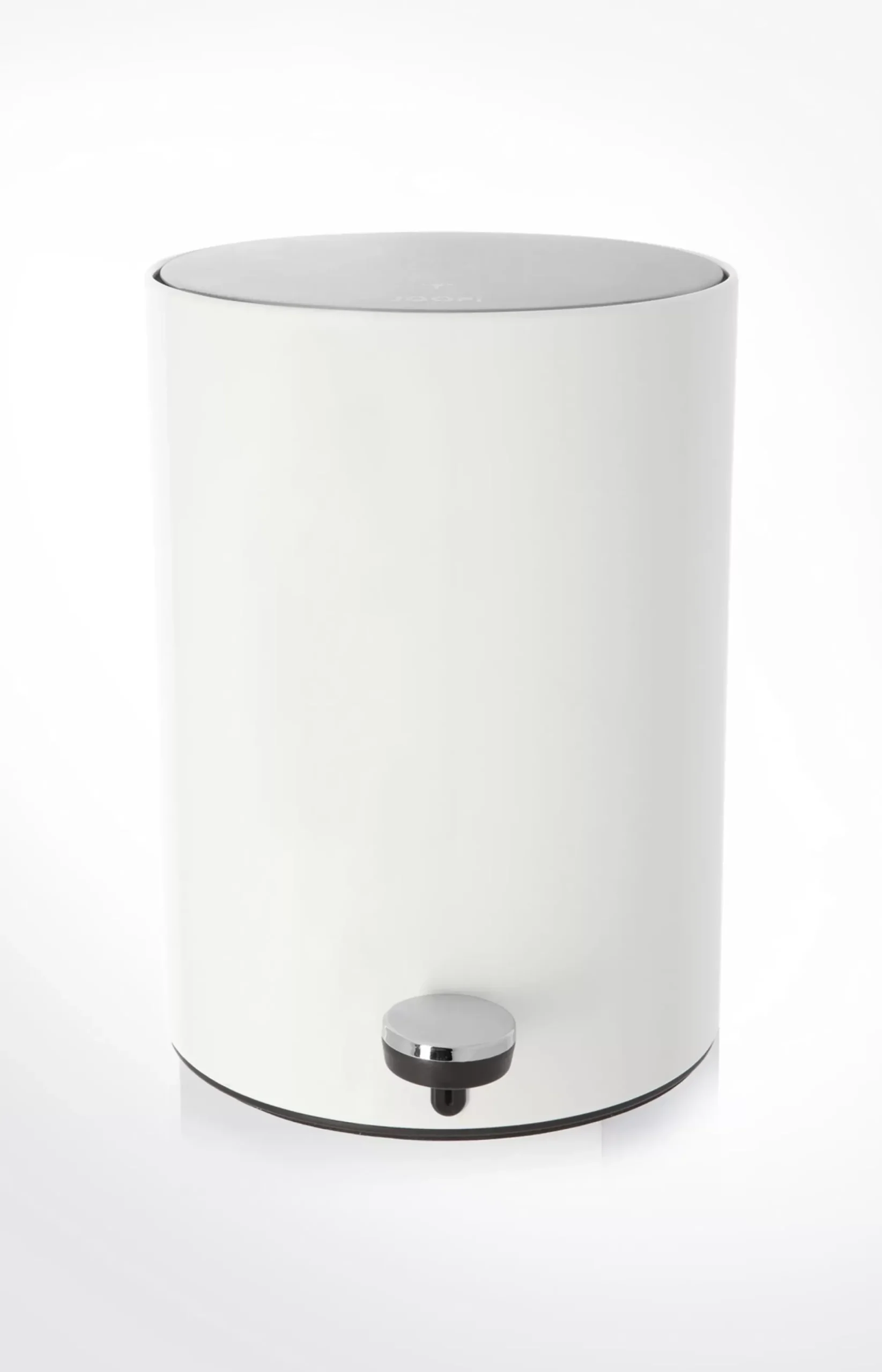 Chromeline storage bin, white