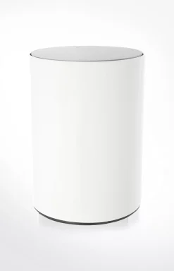 Chromeline storage bin, white