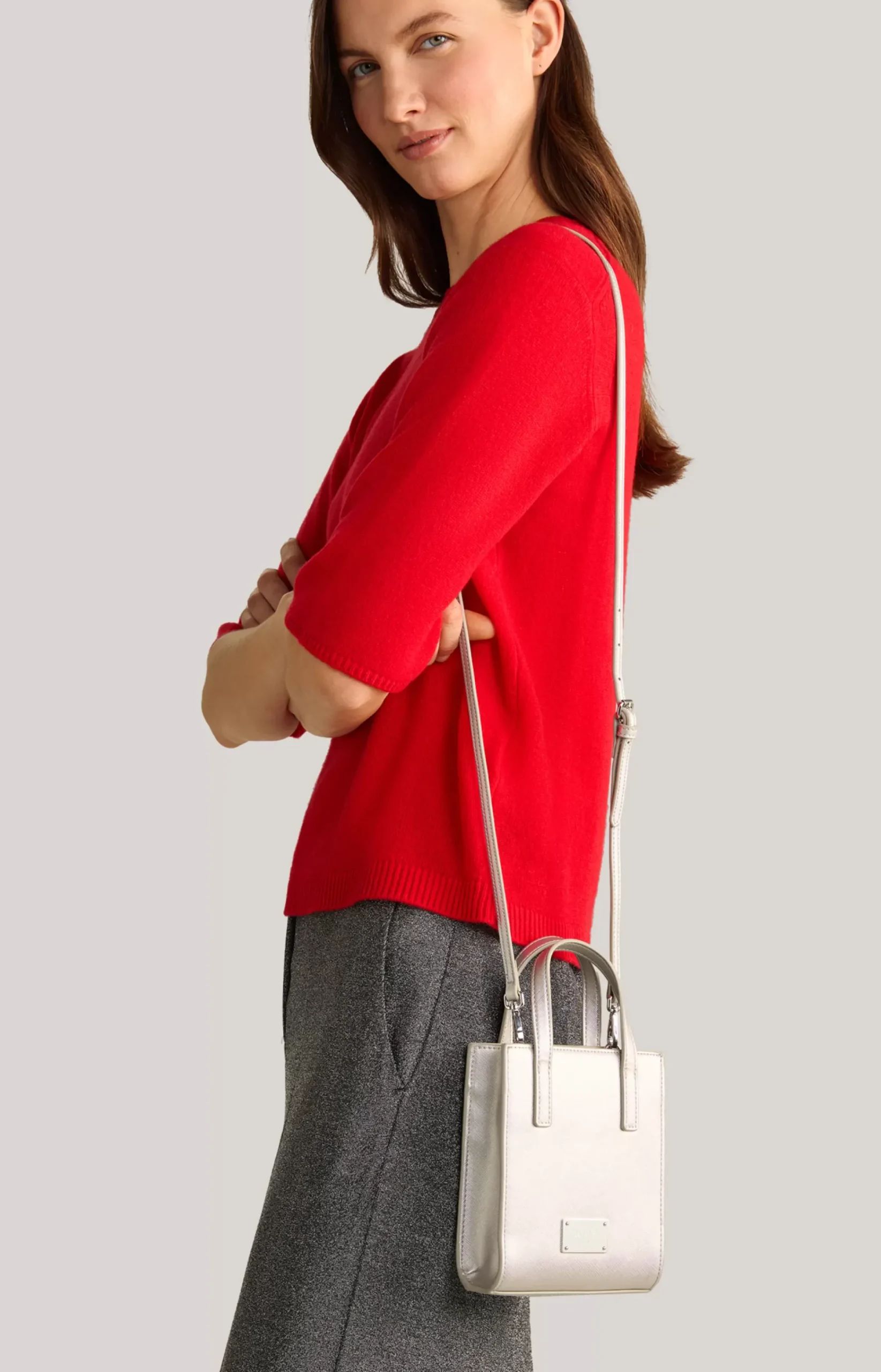 Cofano Rami Tote Bag in Silver