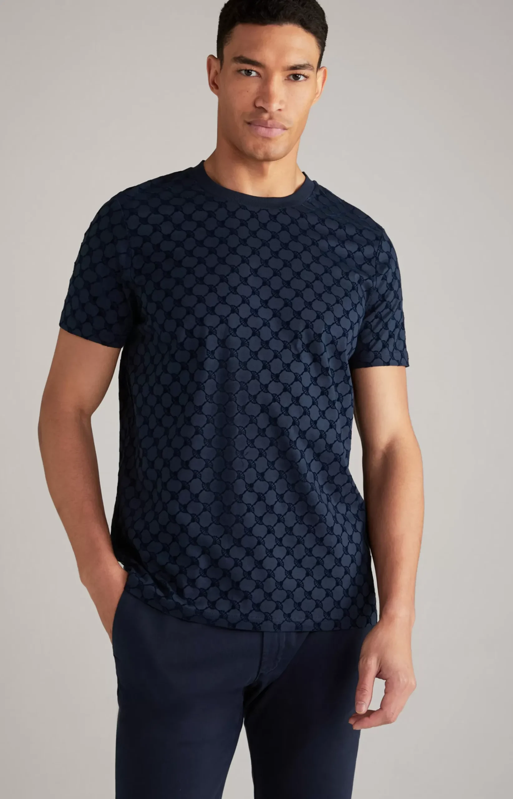 Cornflower Batista T-Shirt in Dark Blue
