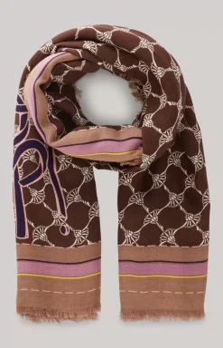 Cornflower Scarf in Brown