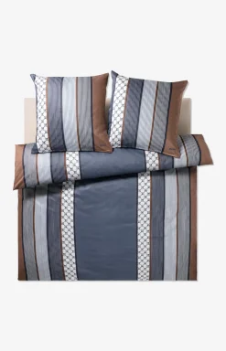 Cornflower stripes bedlinen, deep ocean