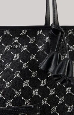 Cortina Lara Midi Shopper in Black