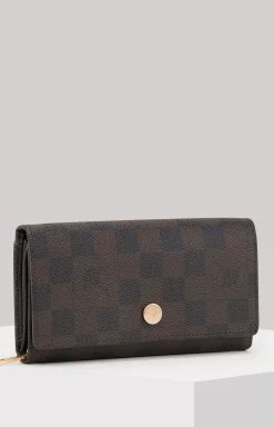 Cortina Piazza Europa Wallet in Dark Brown