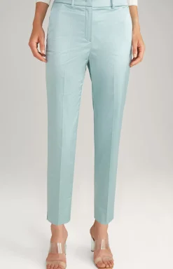 Cotton Blend Trousers in Mint