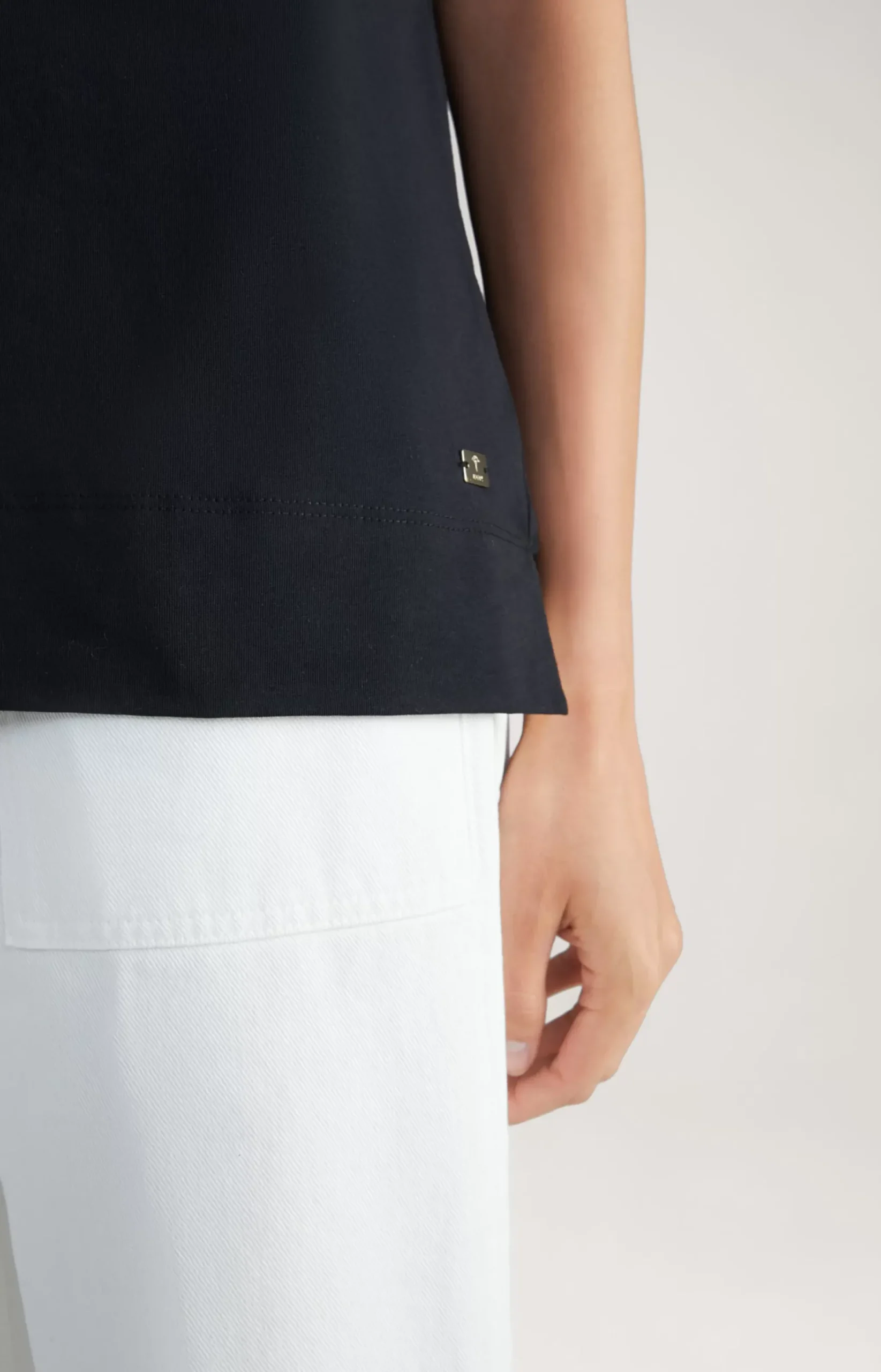 Cotton T-Shirt in Black