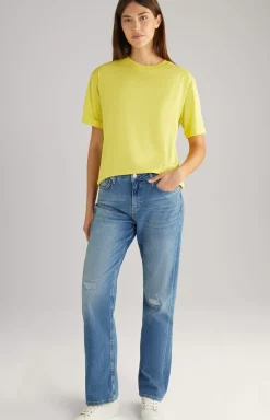 Cotton T-Shirt in Yellow