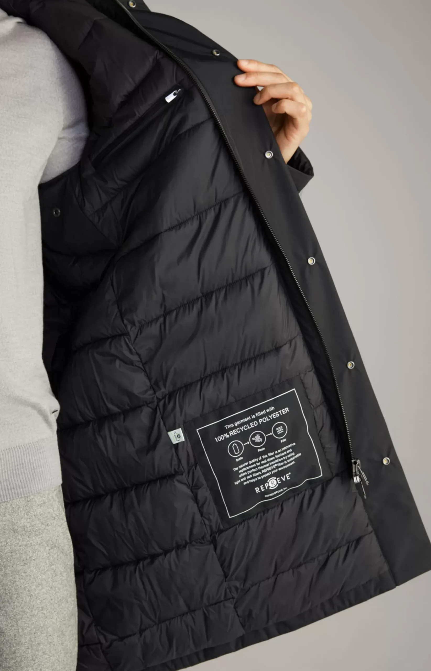 Cromsin Coat in Black